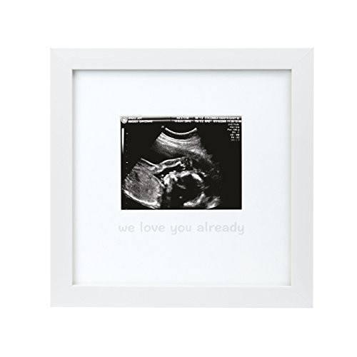 Tiny Ideas We Love You Already Sonogram Keepsake Photo Frame, White