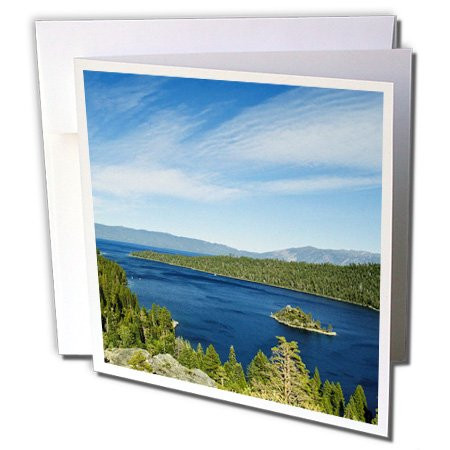 3dRose USA, California, Lake Tahoe scenic - US05 MDE0083 - Michael DeFreitas - Greeting Cards, 6 x 6 inches, set of 12 (gc_88522_2)