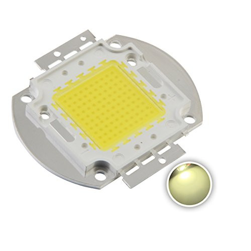 Chanzon High Power Led Chip 100W Natural White (4000K-4500K / 3000mA / DC 30V-34V / 100 Watt) Super Bright Intensity SMD COB Light Emitter Components Diode 100 W Bulb Lamp Beads DIY Lighting