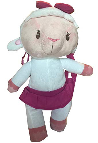 Disney Lamb Plush Backpack Lambie 16" Pillow Pal Doc McStuffins