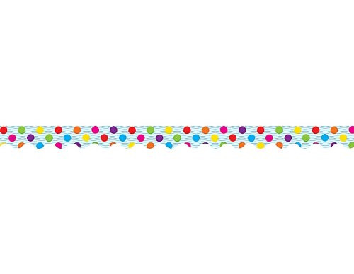 Teacher Created Resources Multicolor Polka Dots Border Trim, Multi Color (4674)