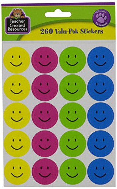 Teacher Created Resources Happy Face Stickers Valu-Pak (6632)