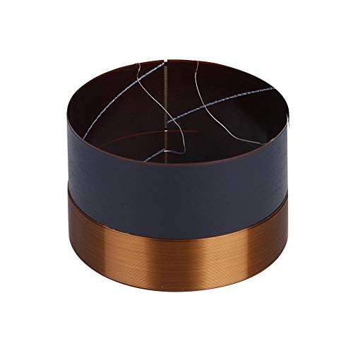 Bass Speaker Voice Coil, Speaker Coil Replacement 75.5mm Audio Bass Speaker Voice Coil Woofer Sound Drive Black Aluminium for Speaker Repair