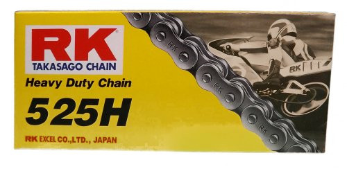 RK Racing Chain M525HD-102 (525 Series) 102-Links Standard Non O-Ring Chain with Connecting Link