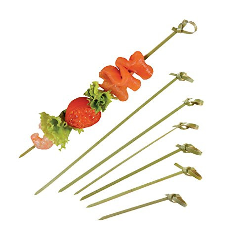 PacknWood PK209BBBCL150 Bamboo Knotted Skewer, 5.9" (Pack of 100)