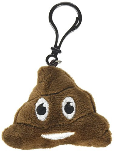 Rhode Island Novelty - Poop Emoticon Plush Key Clips - Dozen Bag (2.75 inch)