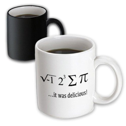 3dRose I Ate Sum Pi it Was Delicious, Math Humor, Math Teacher, Magic Transforming Mug, 11-Oz 3dRose I Ate Sum Pi it Was Delicious, Math Humor, Math Teacher, Magic Transforming Mug, 11-Oz