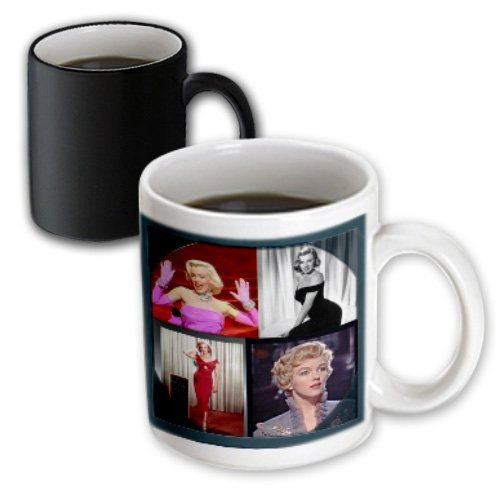 3dRose Marilyn Monroe Collage Magic Transforming Mug, 11-Ounce