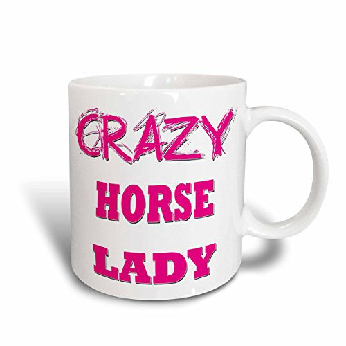 3dRose mug_175116_2 Crazy Horse Lady Ceramic Mug, 15-Ounce