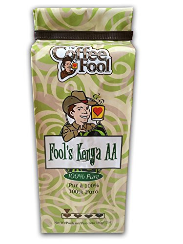 The Coffee Fool Kenya AA, Whole Bean, 12 Ounce