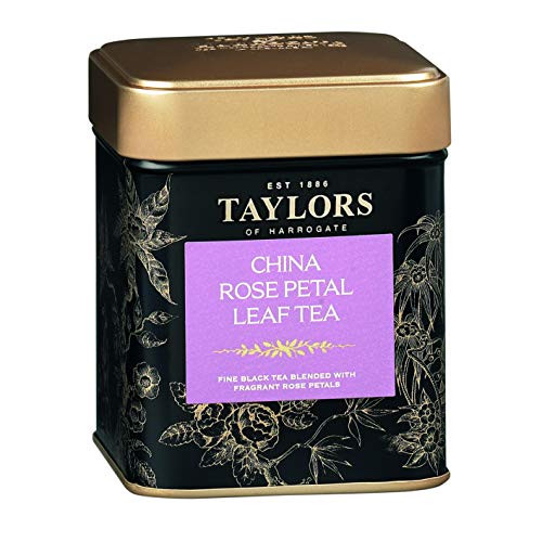 Taylors of Harrogate China Rose Petal Loose Leaf, 4.41 Ounce Tin (Pack of 2)