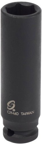 Sunex 809mdmg 1/4-Inch Drive 9-Mm Deep Magnetic Impact Socket