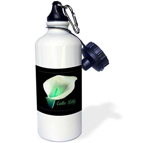 3dRose wb_6619_1"Calla Lily Flowers Photography Flowers" Sports Water Bottle, 21 oz, White 3dRose wb_6619_1"Calla Lily Flowers Photography Flowers" Sports Water Bottle, 21 oz, White