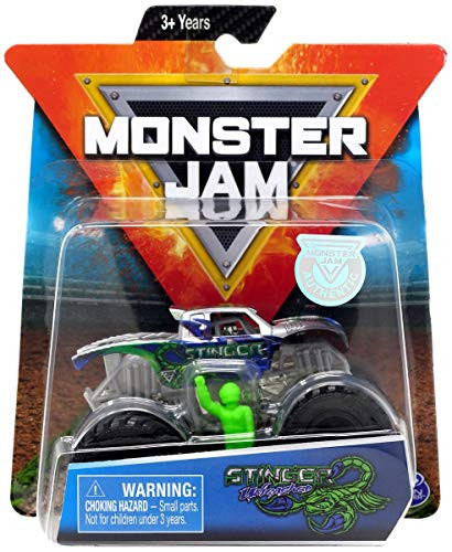 MJ Monster Jam 1:64 Scale Stinger Unleashed with 1 Figure