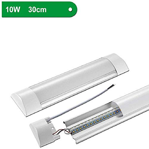 Sararoom 1ft LED Shop Light Fixture 10W LED Tube Light, 1200lm, 6000K Cold White, 1 Foot LED Garage Closet Light Ceiling Light for Office Home Basement