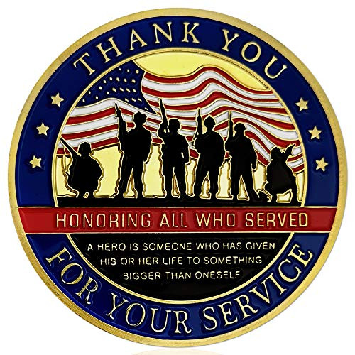 Thank You for Your Service Military Appreciation Challenge Coin Thank You for Your Service Military Appreciation Challenge Coin