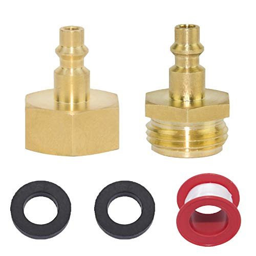 Sprinkler Blowout Adapter RV Winterizing Kit for Winterize Sprinkler Systems, Blowout Plug Quick Connect for Air Compressor Water Blow Out Fitting Adapter for Winterizing RV, Camper, Boat, Motorhome