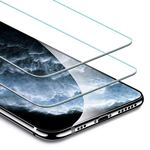ESR Screen Protector Compatible for iPhone 11 Pro, iPhone XS/X [2 Pack] [Easy Installation Frame] [Case Friendly], Premium Tempered Glass Screen Protector for iPhone 5.8 Inch (2019)