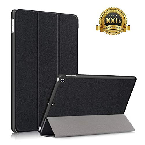 New iPad 10.2 Case 2019 iPad 7th Generation Case, Slim Stand Hard Back Shell Protective Smart Cover Case for iPad 7th Gen 10.2 Inch 2019 (A2197 A2198 A2200) - Black