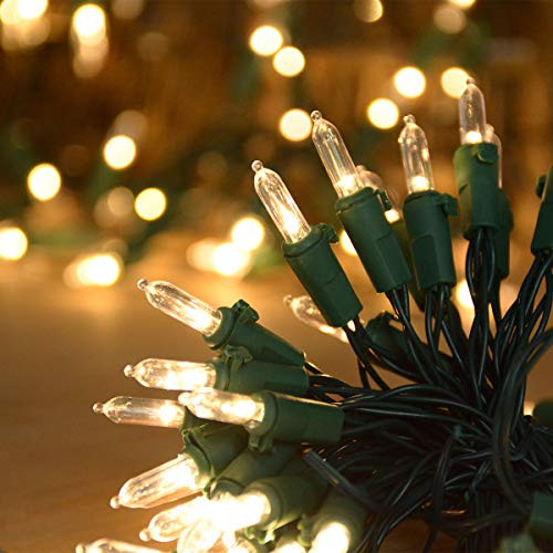 LAMPDREAM 17Ft 50 LED Mini Christmas Fairy Lights Warm White, Clear Mini Christmas Tree Lights, Twinkle Christmas String Lights for Xmas Tree, Bedroom, Party, Holiday, Patio Decor, Warm White LAMPDREAM 17Ft 50 LED Mini Christmas Fairy Lights Warm White, Clear Mini Christmas Tree Lights, Twinkle Christmas String Lights for Xmas Tree, Bedroom, Party, Holiday, Patio Decor, Warm White