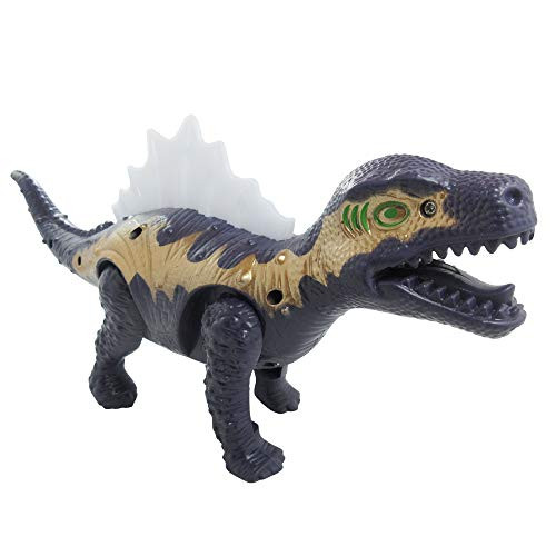 Leather&Arts Electronic Realistic Walking Dinosaur/Crocodile Animal Toys with Roaring Sounds and Lights, Real Movement for Kids Boys Girls (Spinosaurus)