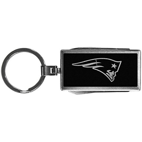 Siskiyou Sports NFL New England Patriots Multi-Tool Key Chain, Black