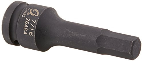 Sunex 26484 1/2-Inch Drive 7/16-Inch Hex Impact Socket
