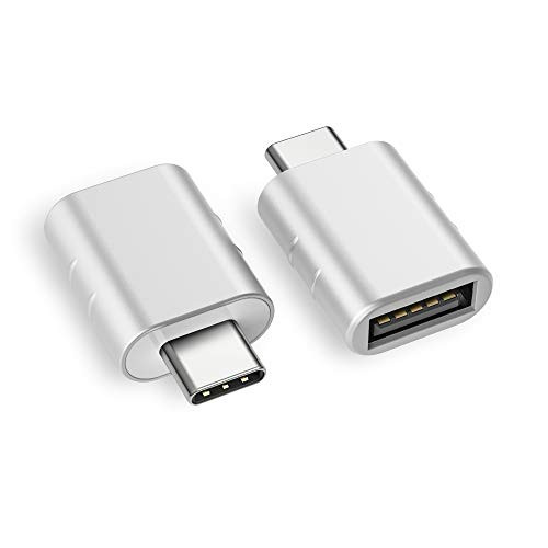 Syntech USB C to USB Adapter (2 Pack), Thunderbolt 3 to USB 3.0 Adapter Compatible with MacBook Pro 2019 and Before, MacBook Air 2019/2018, Dell XPS and More Type C Devices, Silver