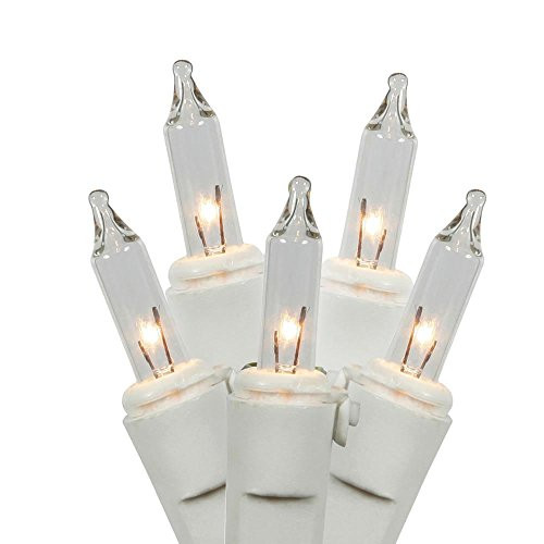 Vickerman 50 Count Light Set with White Wire, Mini, Clear