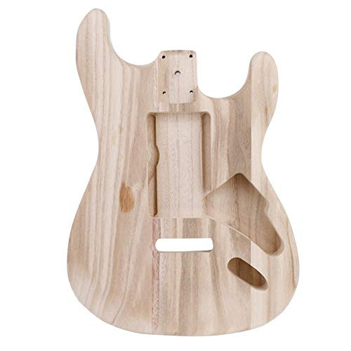 Electric Guitar Unfinished Body, Maple Wood Unfinished Electric Guitar Body DIY Musical Instrument Accessory