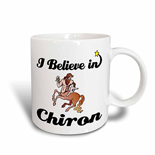 3dRose I Believe in Chiron Ceramic Mug, 15-Ounce