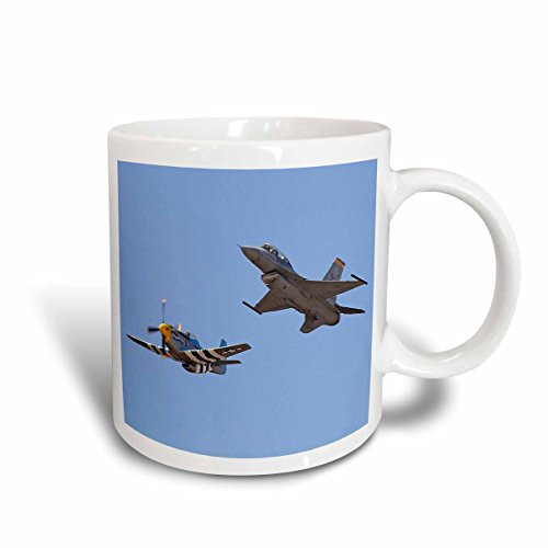 3dRose mug_80509_2 P-51 Mustang Plane Ceramic Mug, 15-Ounce 3dRose mug_80509_2 P-51 Mustang Plane Ceramic Mug, 15-Ounce