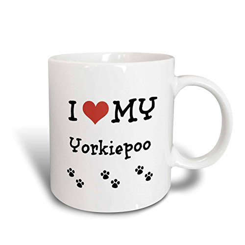 3dRose 183651_2 I I Love My - Yorkiepoo Ceramic Mug, 15 oz, White 3dRose 183651_2 I I Love My - Yorkiepoo Ceramic Mug, 15 oz, White