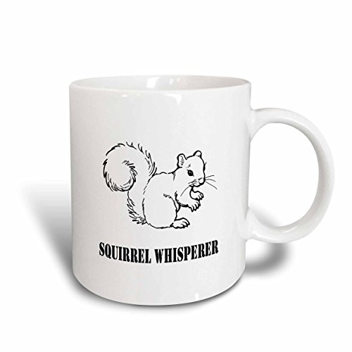 3dRose mug_107306_2 Squirrel Whisperer Ceramic Mug, 15-Ounce