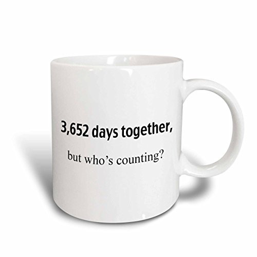 3dRose mug_112209_2 3, 652 Days Together But Whos Counting Ceramic Mug, 15-Ounce