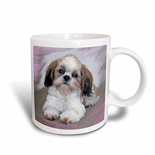 3dRose Shih Tzu Puppy Mug, 15-Ounce