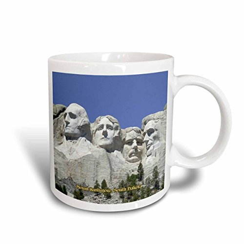 3dRose Mount Rushmore, South Dakota Ceramic Mug, 15-Ounce