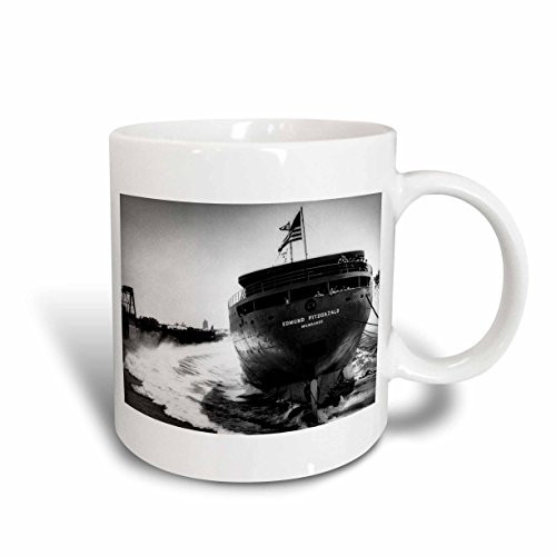 3dRose Launching of The Edmund Fitzgerald Mug, 15-Ounce