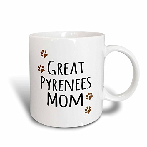 3dRose 154129_2 Pyrenees Dog Mom Mug 15 oz Ceramic