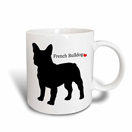 3dRose mug_193334_2 French Bulldog Ceramic Mug, 15 oz