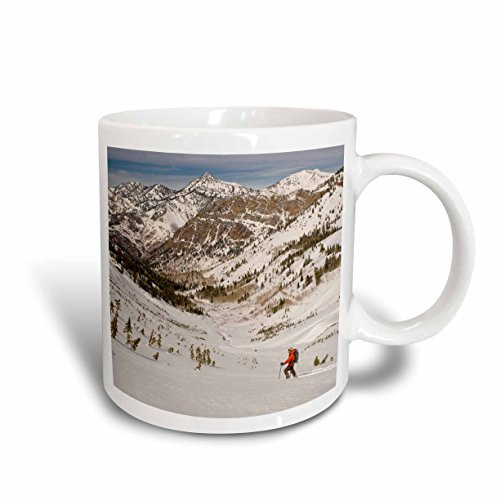 3dRose mug_147246_2 Mountain Climbing, Wasatch Mountains, Utah, USA Us45 Hga0338 Howie Garber Ceramic Mug, 15-Ounce