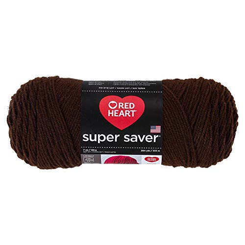 Red Heart Yarn Red Heart Super Saver Yarn 365 Coffee,