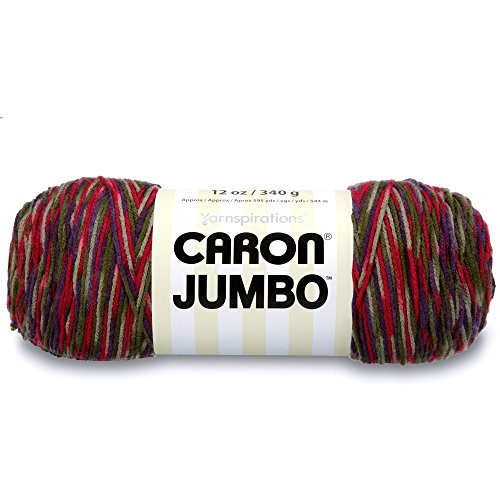 Caron Jumbo Ombre Yarn, 12 oz, Perennial Variegate, 1 Ball