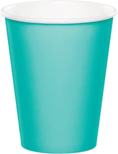 Creative Converting 324783 Cups, 9 oz, Teal Lagoon