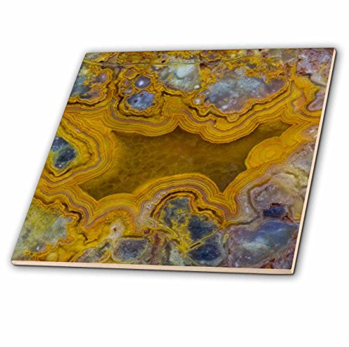 3D Rose Mexican Yellow Crazy Lace Agate Ceramic Tile, Multicolor 3D Rose Mexican Yellow Crazy Lace Agate Ceramic Tile, Multicolor