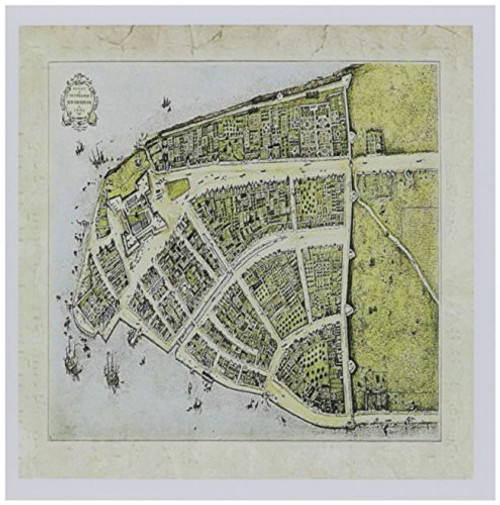 3dRose 1660 Map When New York Was New Amsterdam - Greeting Cards, 6 x 6 inches, set of 6 (gc_98430_1) 3dRose 1660 Map When New York Was New Amsterdam - Greeting Cards, 6 x 6 inches, set of 6 (gc_98430_1)
