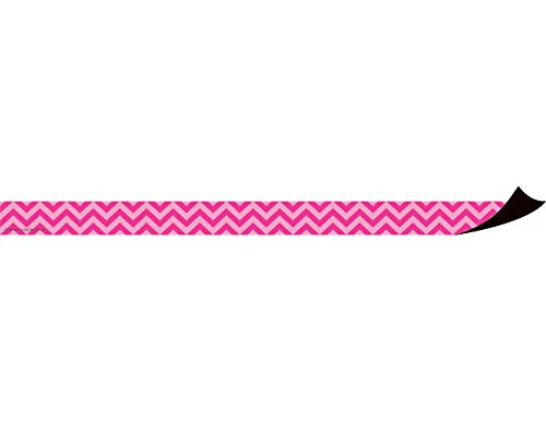 Teacher Created Resources Hot Pink Chevron Magnetic Strips (77139)