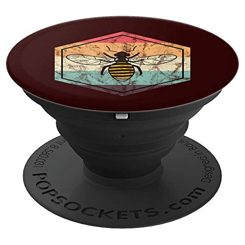 Retro Beekeeper Bees Beehive Honey Lovers Gift PopSockets Grip and Stand for Phones and Tablets
