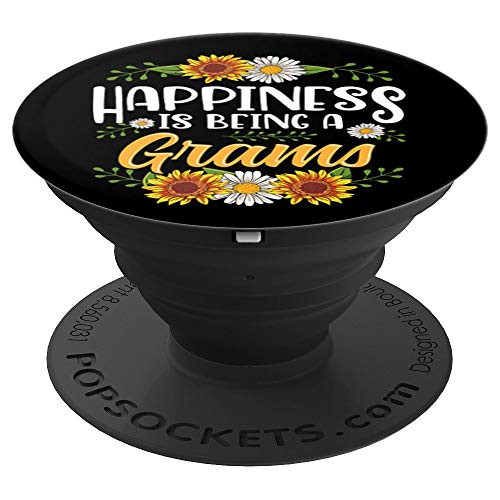 Happiness Is Being A Grams Christmas Thanksgiving Gifts PopSockets Grip and Stand for Phones and Tablets