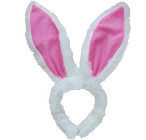 Amscan Egg-stra Special Fluffy Pink Easter Bunny Ears Headband | Party Costume